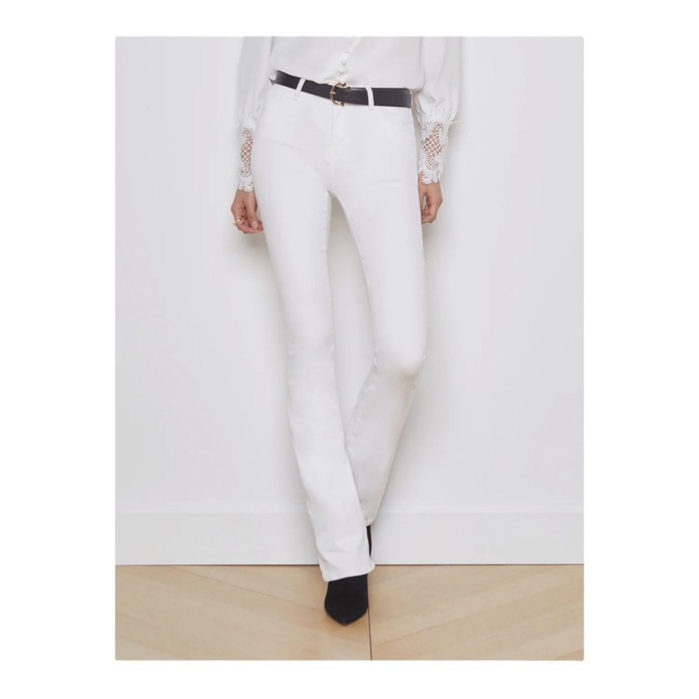 L’Agence High-rise Bootcut Selma Jean - Blanc - Picture 3 of 9